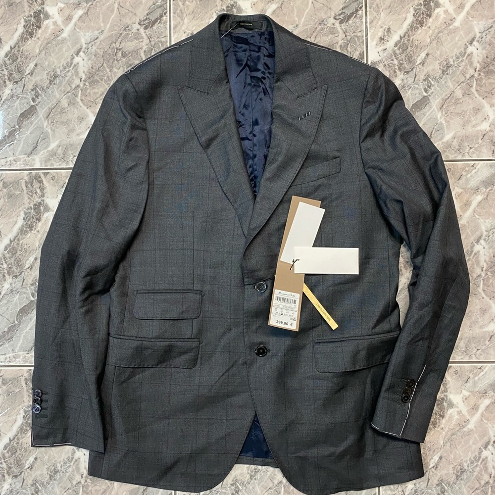 NWT Massimo Dutti Blazer Suit Wool IT50